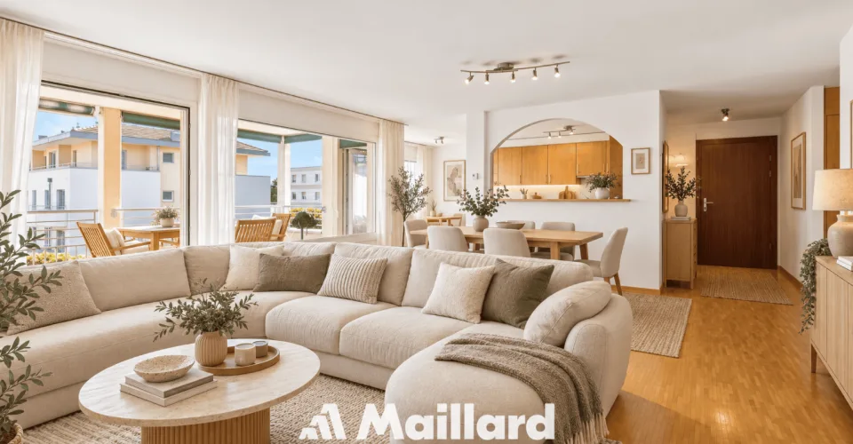 Spacieux et lumineux appartement de 5.5 pièces idéalement situé avec belles échappées sur le lac – photo 5 sur 13