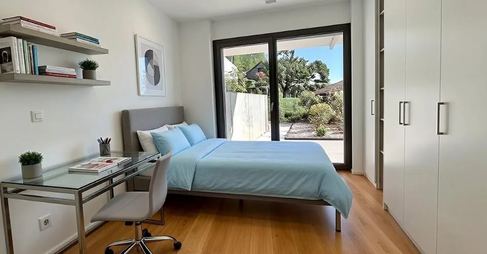 Bell'opportunità! a 6 minuti a piedi dalla stazione, appartamento recente con due camere, terrazza e giardino, vista panoramica sul lago e le Alpi, un posto auto esterno. – foto 4 di 4