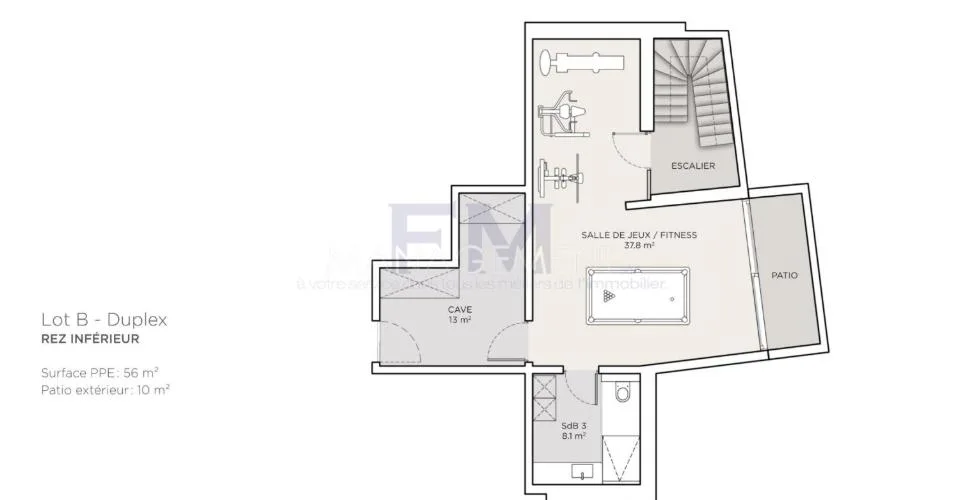 Pregny-Chambésy ? Appartement en duplex de 5 pièces avec rez inférieur habitable, grandes terrasses et jardin traversant – photo 8 sur 12