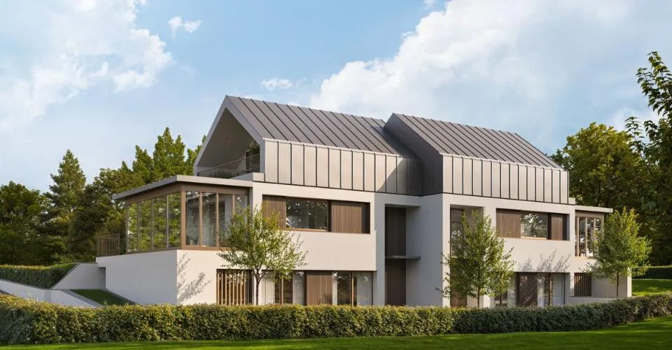 NEUES PROJEKT | MODERNE SEMI-DETACHED VILLA IN PREGNY-CHAMBÉSY | Villa B – Foto 3 von 13