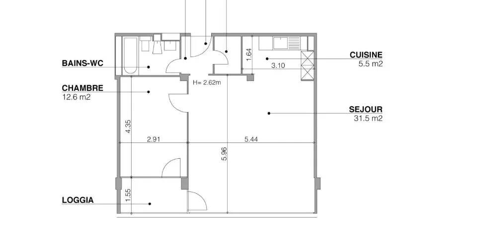 GRAND-SACONNEX - Chemin Taverney 4 - 58 m2 – Foto 6 von 6