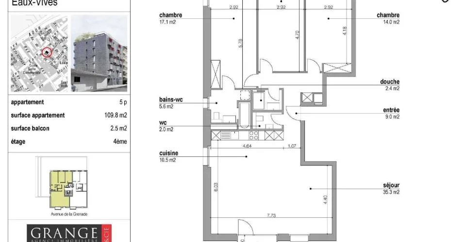 Appartement 5 pièces aux Eaux-Vives – foto 2 di 5