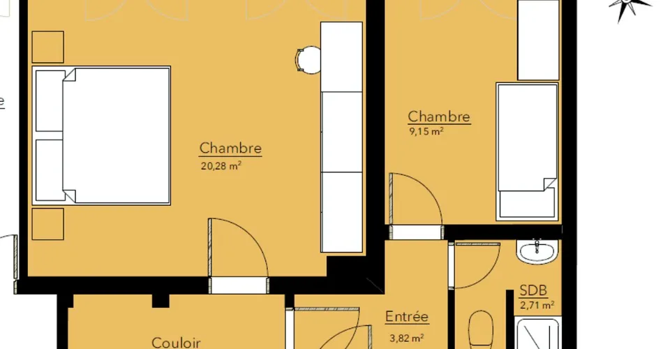 Appartement 2.5 pièces en SI avec fort potentiel à Crans Montana – photo 2 sur 6