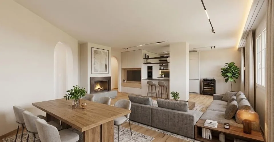 Cozy 3.5-room garden apartment with fireplace and design potential – photo 2 of 29