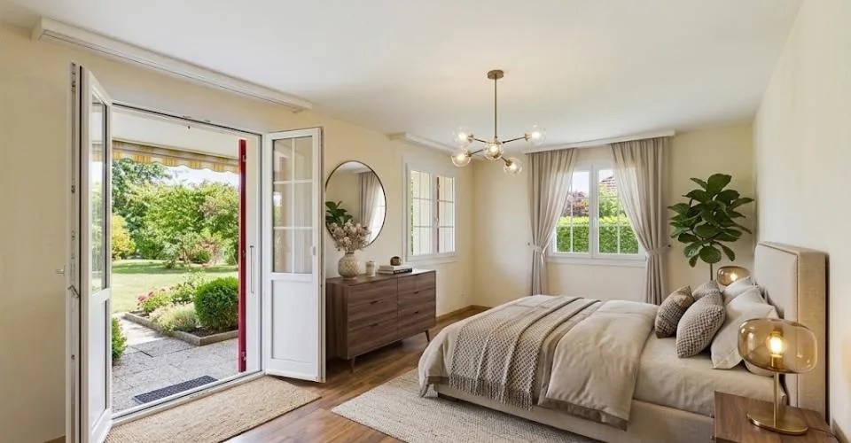 Cozy 3.5-room garden apartment with fireplace and design potential – photo 8 of 29