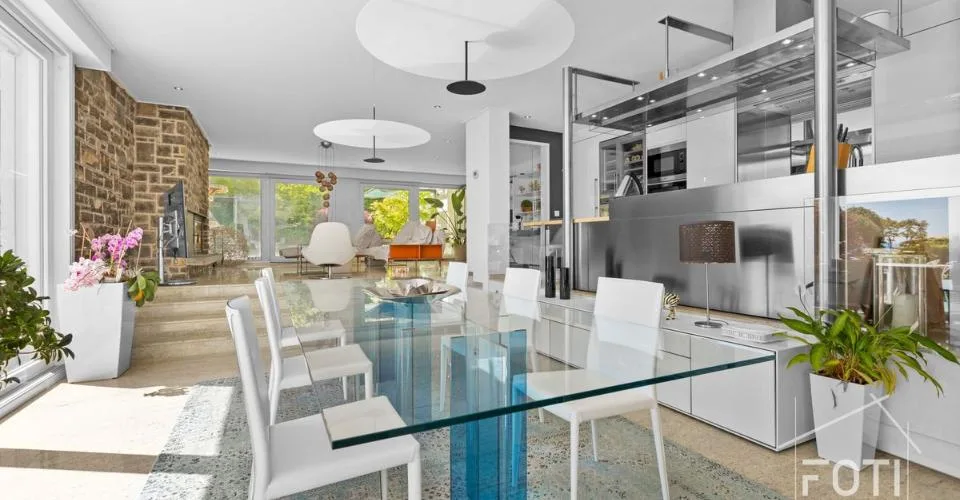 Duplex 5,5 p. de 231 m² - jardin 1'100 m², piscine privée et vue lac - Lutry – foto 10 di 13