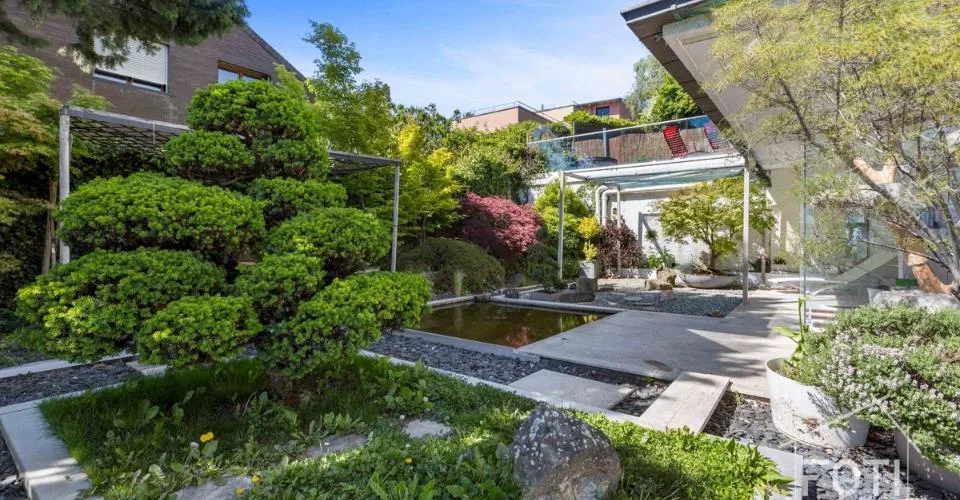 Duplex 5,5 p. de 231 m² - jardin 1'100 m², piscine privée et vue lac - Lutry – foto 6 di 13