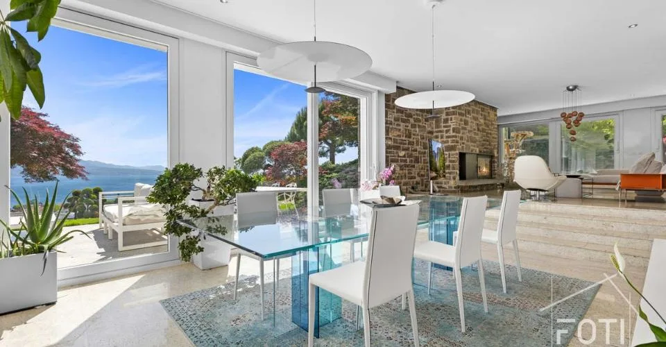 Duplex 5,5 p. de 231 m² - jardin 1'100 m², piscine privée et vue lac - Lutry – foto 11 di 13
