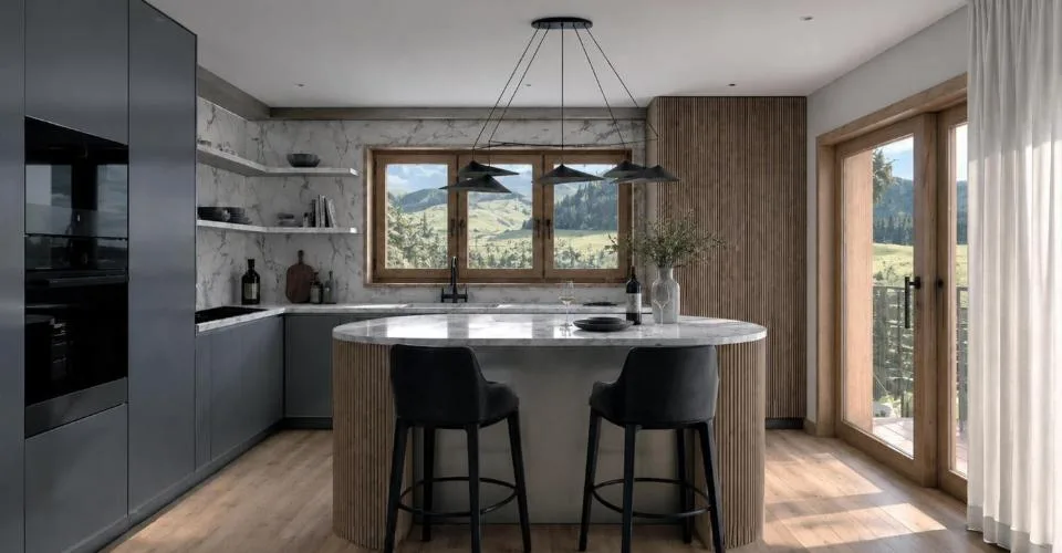 Exclusivité. Crans, en cours de construction : chalet de luxe avec piscine intérieure – Foto 6 von 12