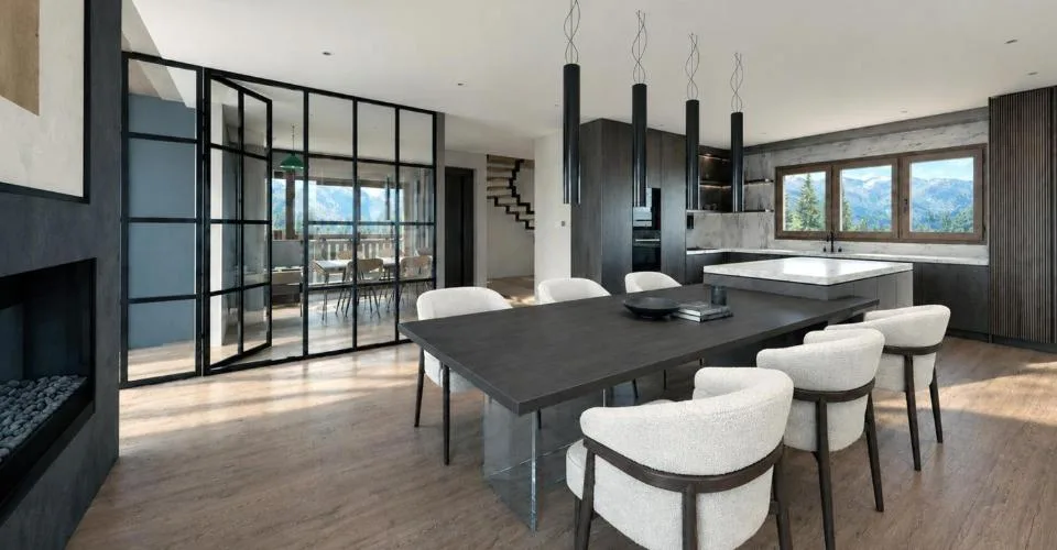 Exclusivité. Crans, en cours de construction : chalet de luxe avec piscine intérieure – Foto 4 von 12