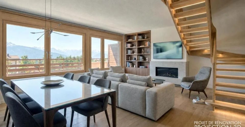 Exclusivité. Crans-Montana. 4.5 pièces attique duplex au coeur de Crans – Foto 4 von 13
