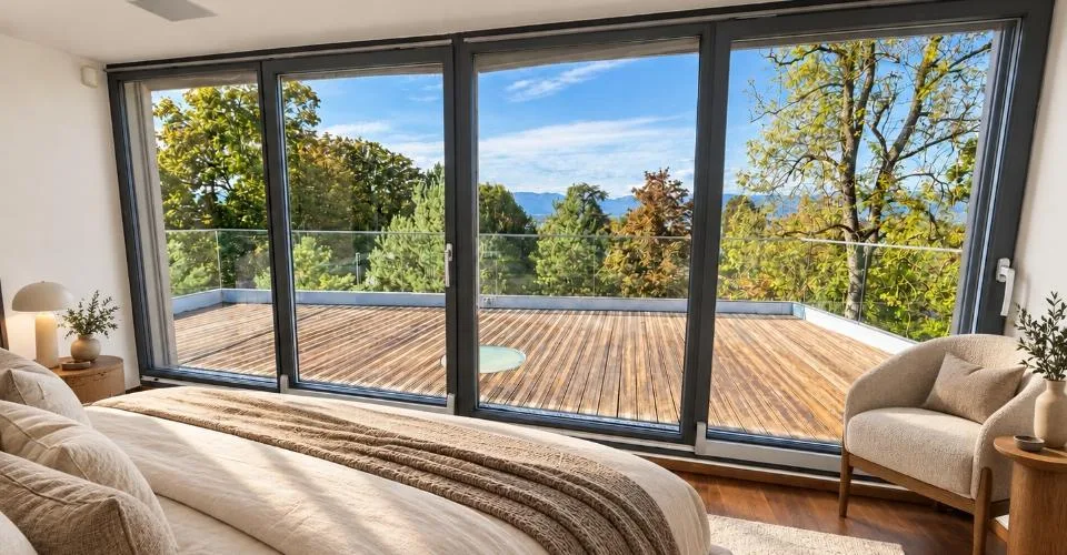 Anières — Villa de standing avec jardin et terrasse en toiture, vue lac – Foto 6 von 12