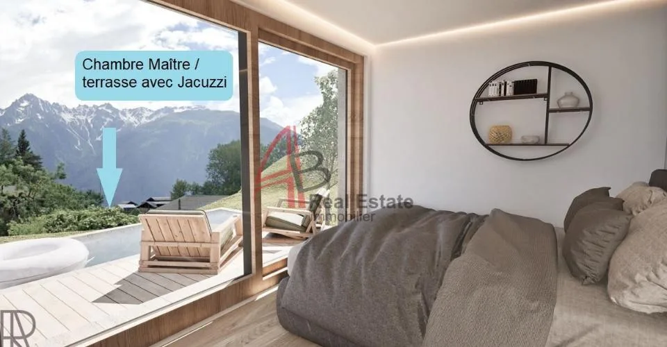 Villa contemporaine de 5,5 pièces - 4 chambres, cave extérieure, forêt privée et vue panoramique - Chemin-Dessus – photo 6 sur 13