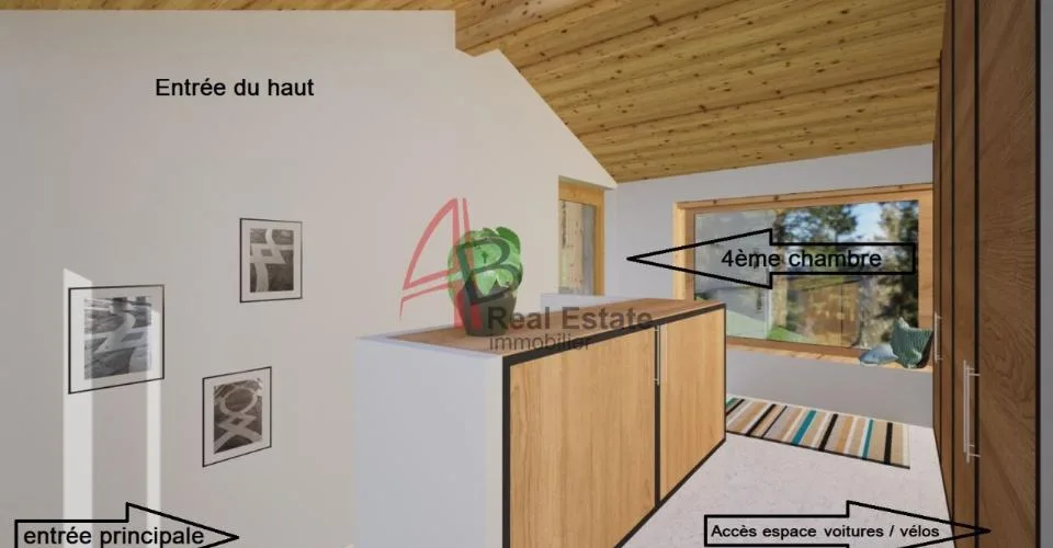 Villa contemporaine de 5,5 pièces - 4 chambres, cave extérieure, forêt privée et vue panoramique - Chemin-Dessus – photo 7 sur 13