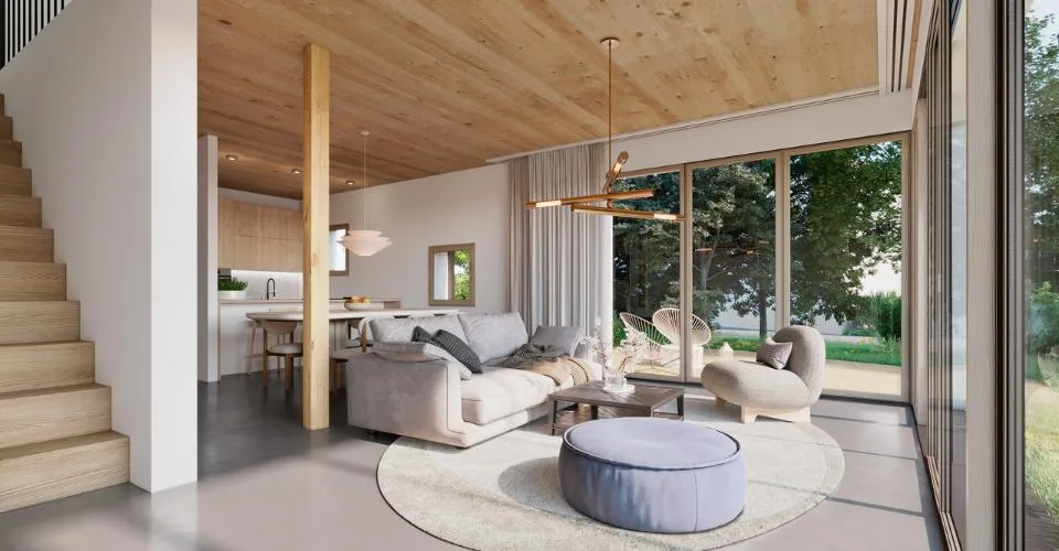 Große Minergie-Reihenvilla, Verkauf nach Plan, 100% Holzkonstruktion – Foto 4 von 6