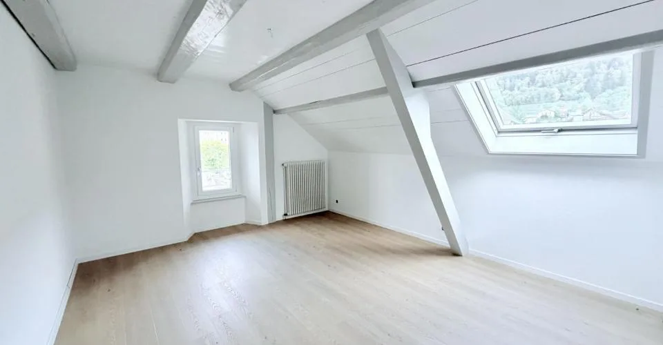 APPARTEMENT DE 4.5 PIÈCES ENTIÈREMENT RÉNOVÉ AVEC TERRASSE ET VUE SUR LA VALLÉE – foto 3 di 18