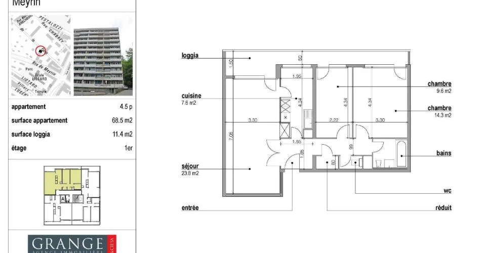 Appartement 4.5 pièces avec loggia – photo 2 of 2