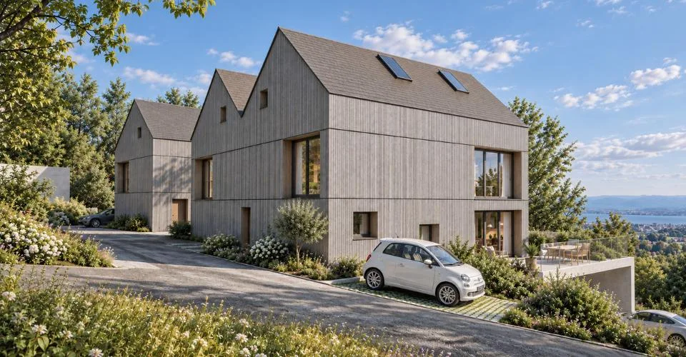 Villa individuelle Minergie, en ossature bois, vente sur plan – foto 2 di 6