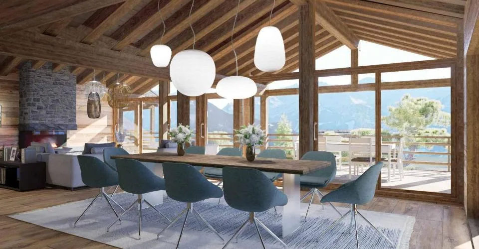 MAGNIFIQUE ET LUXUEUX CHALET A CONSTRUIRE - SKI IN-OUT – photo 4 sur 8