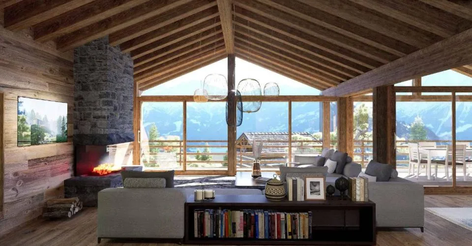 MAGNIFIQUE ET LUXUEUX CHALET A CONSTRUIRE - SKI IN-OUT – photo 3 sur 8