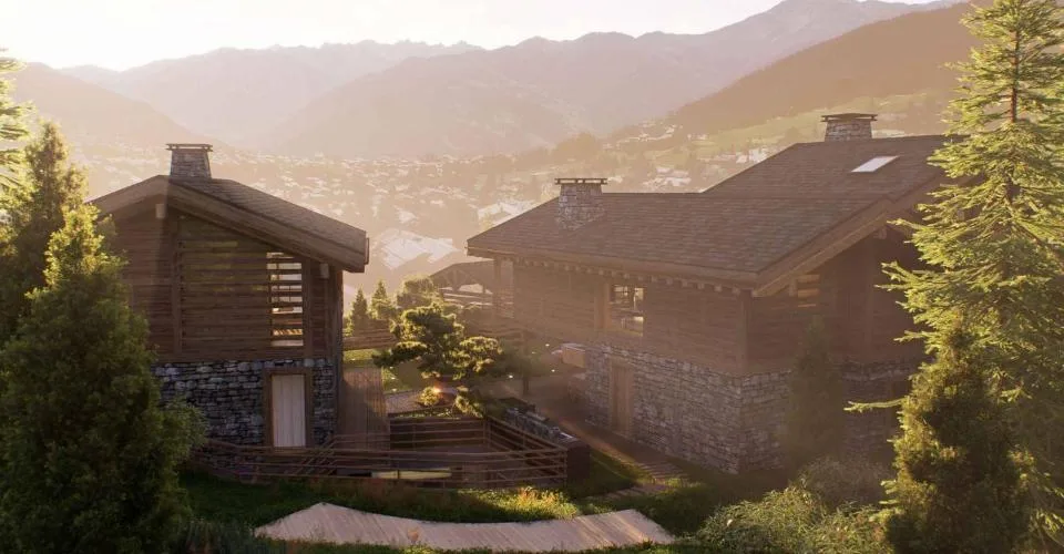 MAGNIFIQUE ET LUXUEUX CHALET A CONSTRUIRE - SKI IN-OUT – photo 2 sur 8