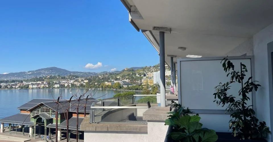 SUPERBE ATTIQUE DE 4,5 PIECES AU CENTRE VILLE AVEC BELLE VUE SUR LE LAC – photo 3 sur 13