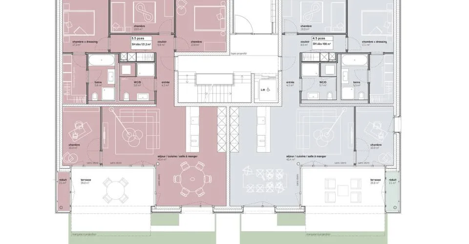 4.5 Zimmer Wohnung in Farvagny – Foto 4 von 6