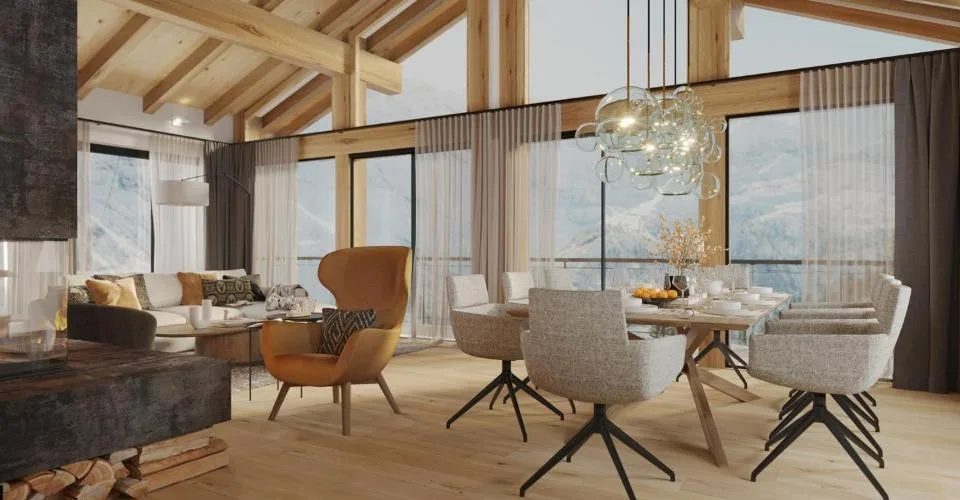 Chalet Vesta B luxueux 4,5 pièces skis aux pieds - Lauchernalp – photo 6 of 13