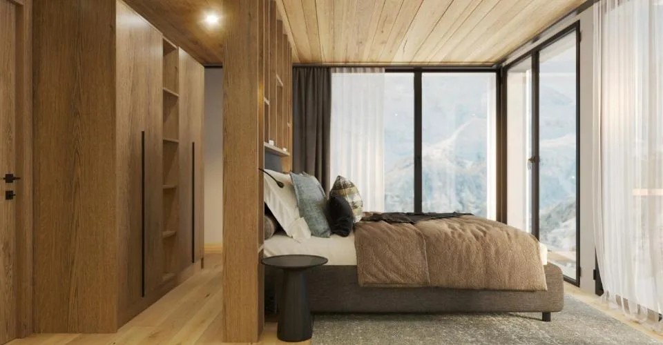 Chalet Vesta B luxueux 4,5 pièces skis aux pieds - Lauchernalp – photo 9 of 13