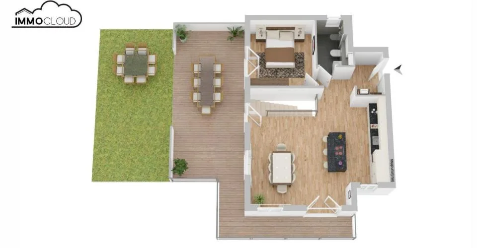 Duplex neuf avec terrasses – Foto 9 von 13