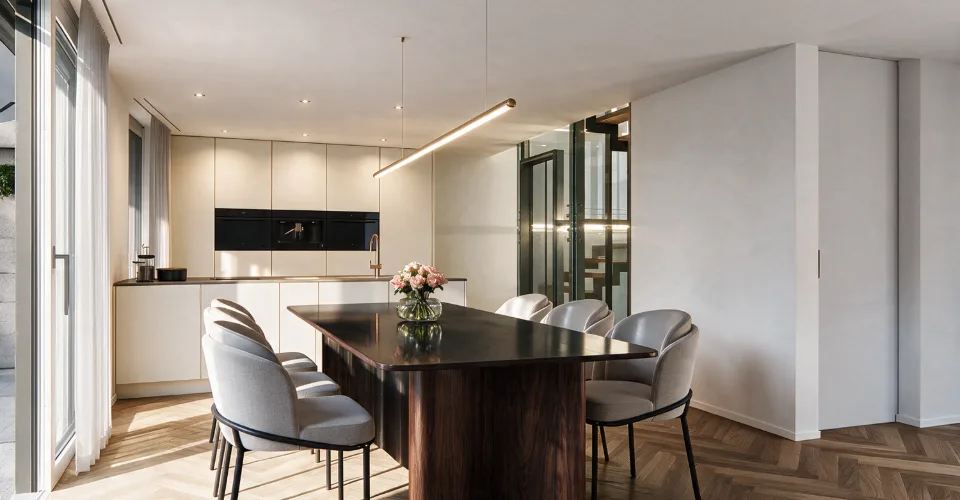 Kilchbergs Split-Level-Highlight: Spektakuläres Luxus-Haus mit Pool, Fitness & Smart Home – Foto 4 von 11
