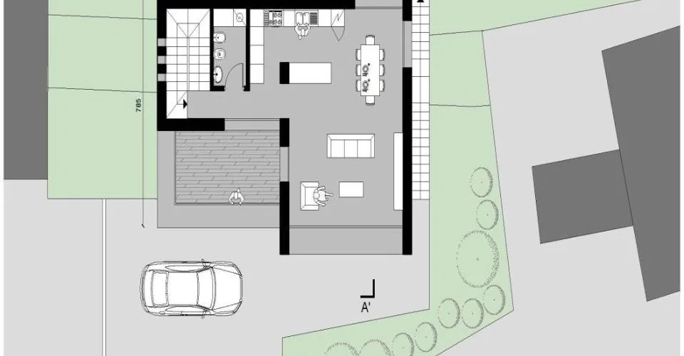Terrain constructible R2 de 770 m², avant-projet et grotto-rustique existant – Foto 6 von 10