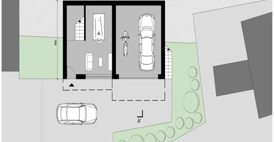 Terrain constructible R2 de 770 m², avant-projet et grotto-rustique existant – Foto 8 von 10