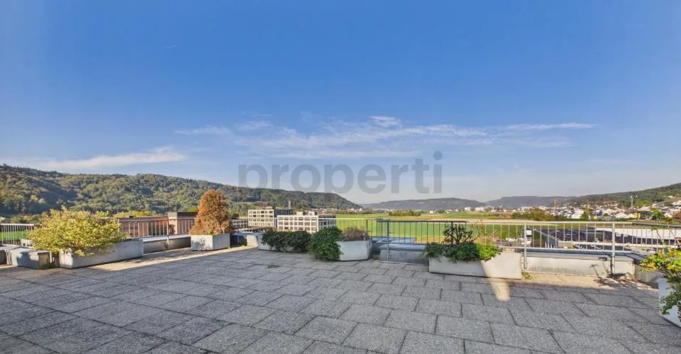 4.5-5.5 Zimmer Wohnung mit privater 120 m² Dachterrasse mit verglastem Pavillon, Cheminée, Süd-Balkon & Tiefgaragenplatz! – Foto 8 von 13