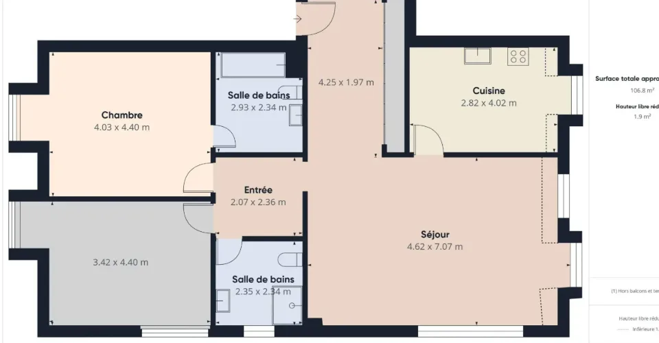 Dernier étage appartement de 3,5 pièces avec ascenseur à St Légier la Chiésaz – photo 10 sur 10