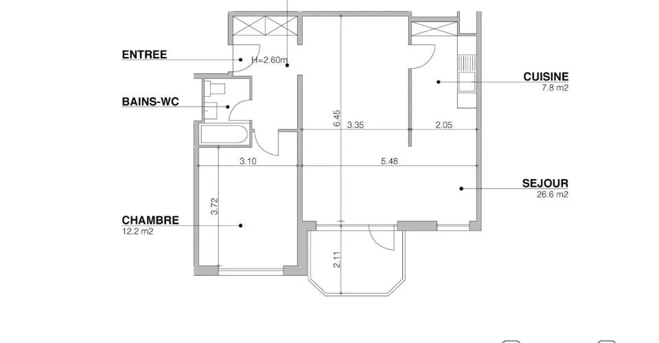 ONEX - Avenue Bois-de-la-Chapelle 35 - 56 m2 – foto 5 di 5