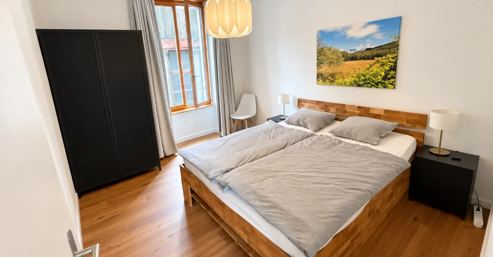 Appartement meublé de 2,5 avec balcon, Wifi et Electricité inclus – photo 3 sur 5