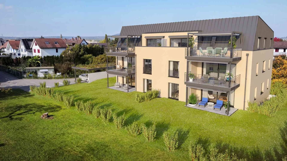 Neubau: 4.5-Zimmer-Wohnung mit grosszügigem Balkon oder Garten in Ettingen