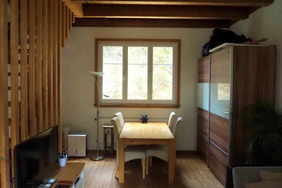 Möblierte 3-Zimmer-Wohnung, 80 m2, in ruhiger Lage in Lütisburg