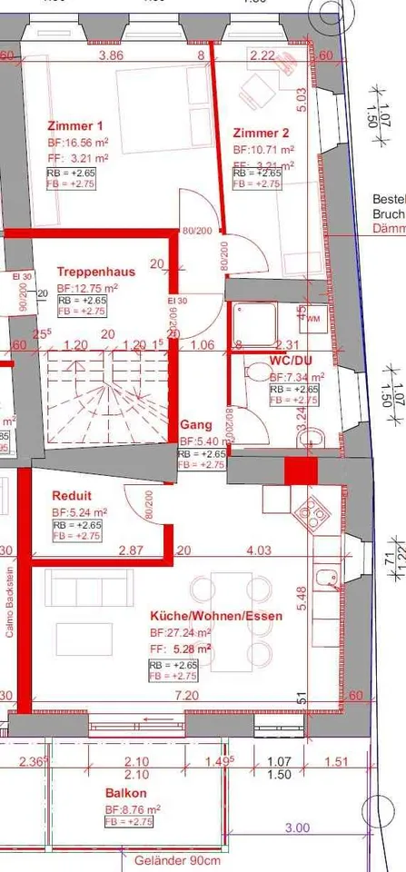 3.5 Z Wohnung mit Balkon