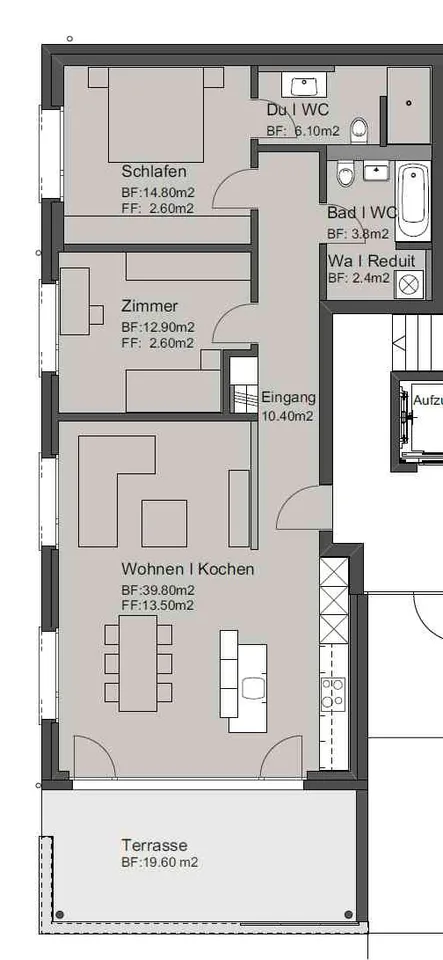 3.5 Zimmer Gartenwohnung inkl. Einstellhallenplatz – photo 2 of 3