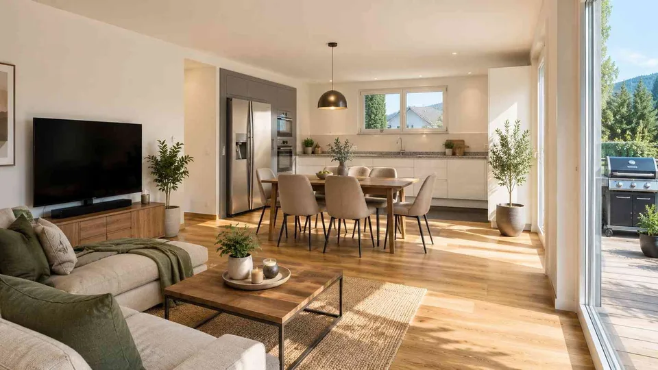 Neuwertige 3.5‑Zimmer-Erdgeschosswohnung mit Minergie und Terrasse in Ettingen