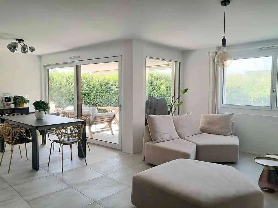 Appartement meublé avec jardin et terasse