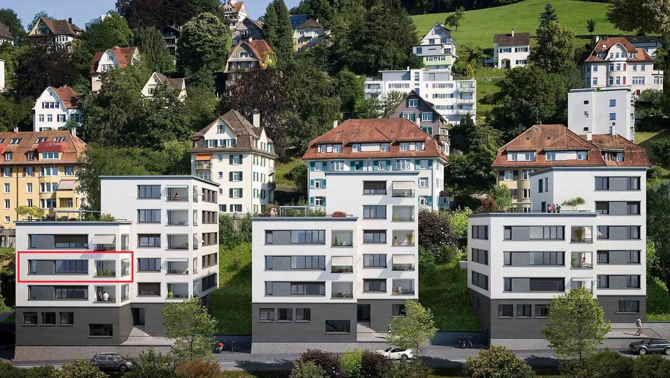 3.5 Zimmer Neubauwohnung, mit Loggia
