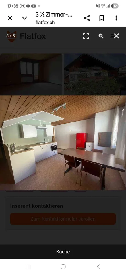 Schöne Dachwohnung mit grossem Süd Balkon