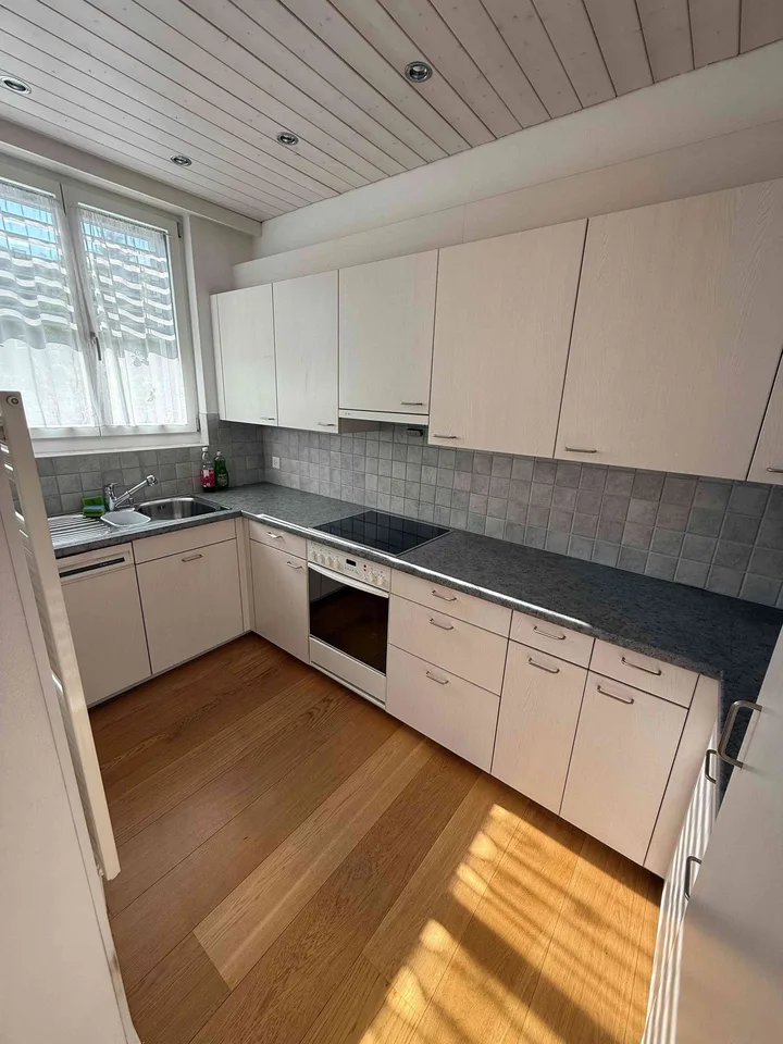 Helle 3 Zimmer-Wohnung mit Garten im Zentrum von Flims