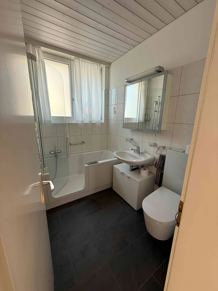 Helle 3 Zimmer-Wohnung mit Garten im Zentrum von Flims