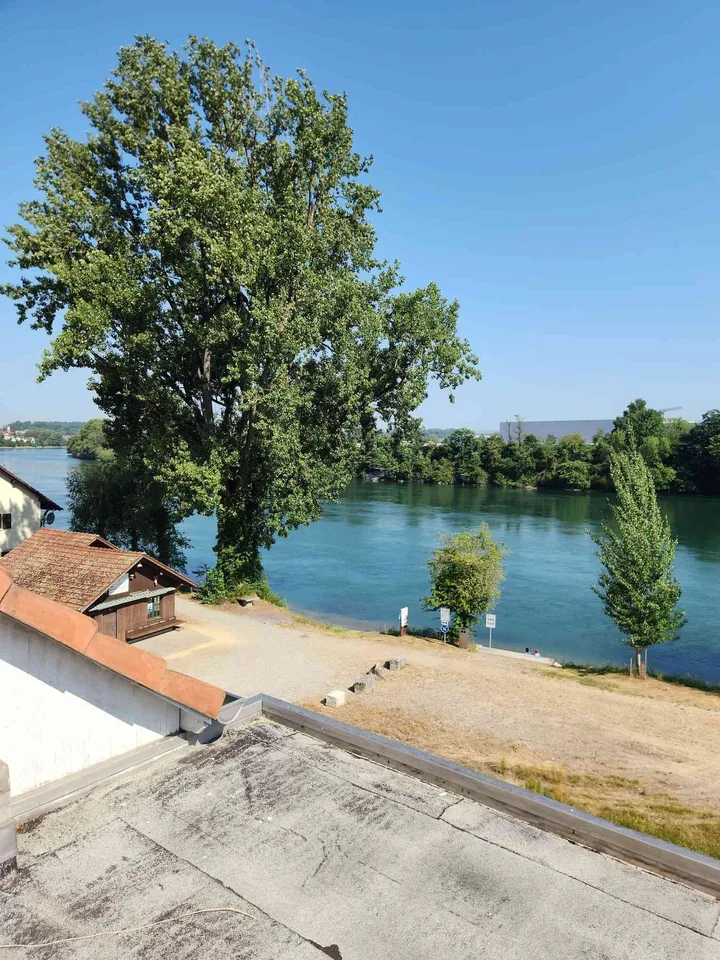 Rheinblick inklusive – 2-Zimmer-Wohnung in Mumpf