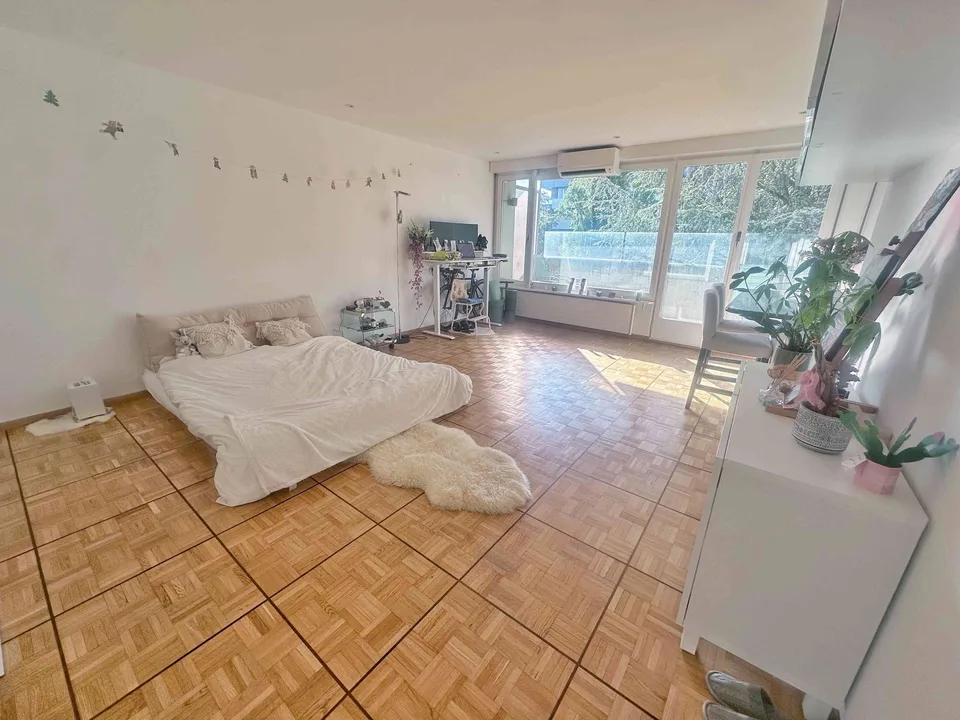 Bright Modern 1.5-Room Apartment with Spacious Balcony in Champel