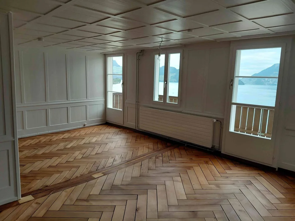 Ampio appartamento luminoso di 3,5 locali con vista meravigliosa sul lago